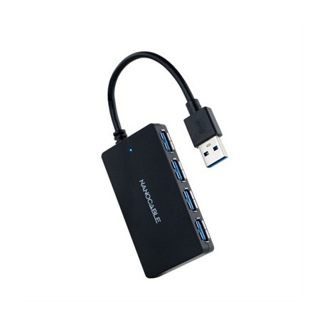 Nanocable Hub USB 3.0 con 4...